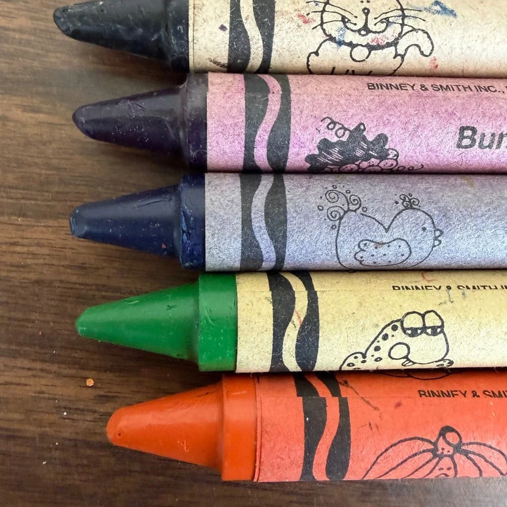 Vintage Crayola So Big Crayons 8 Count Binney & Smith 1988 USA Large Art Set